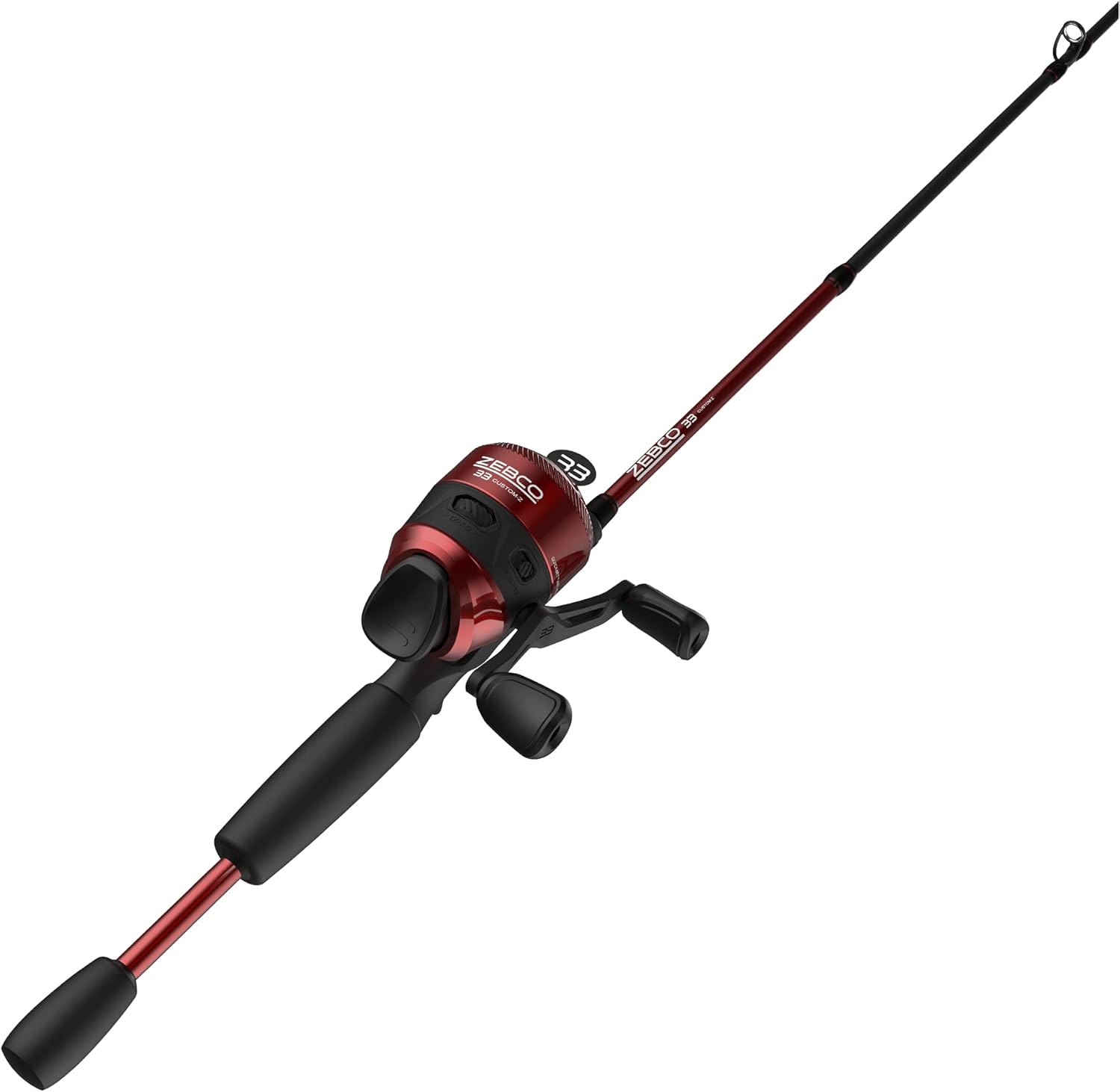 Spincast Reel - Spincast-Rolle und 2-teilige Angelruten-Kombination, 6-Fuß-Glasfaser-Rute mit