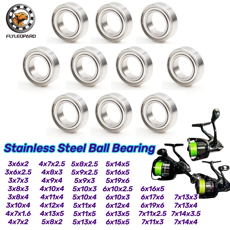 Reel Handle - 10 Stück SMR85ZZ 5x8x2,5mm ABEC-9 Edelstahl-Kugellager