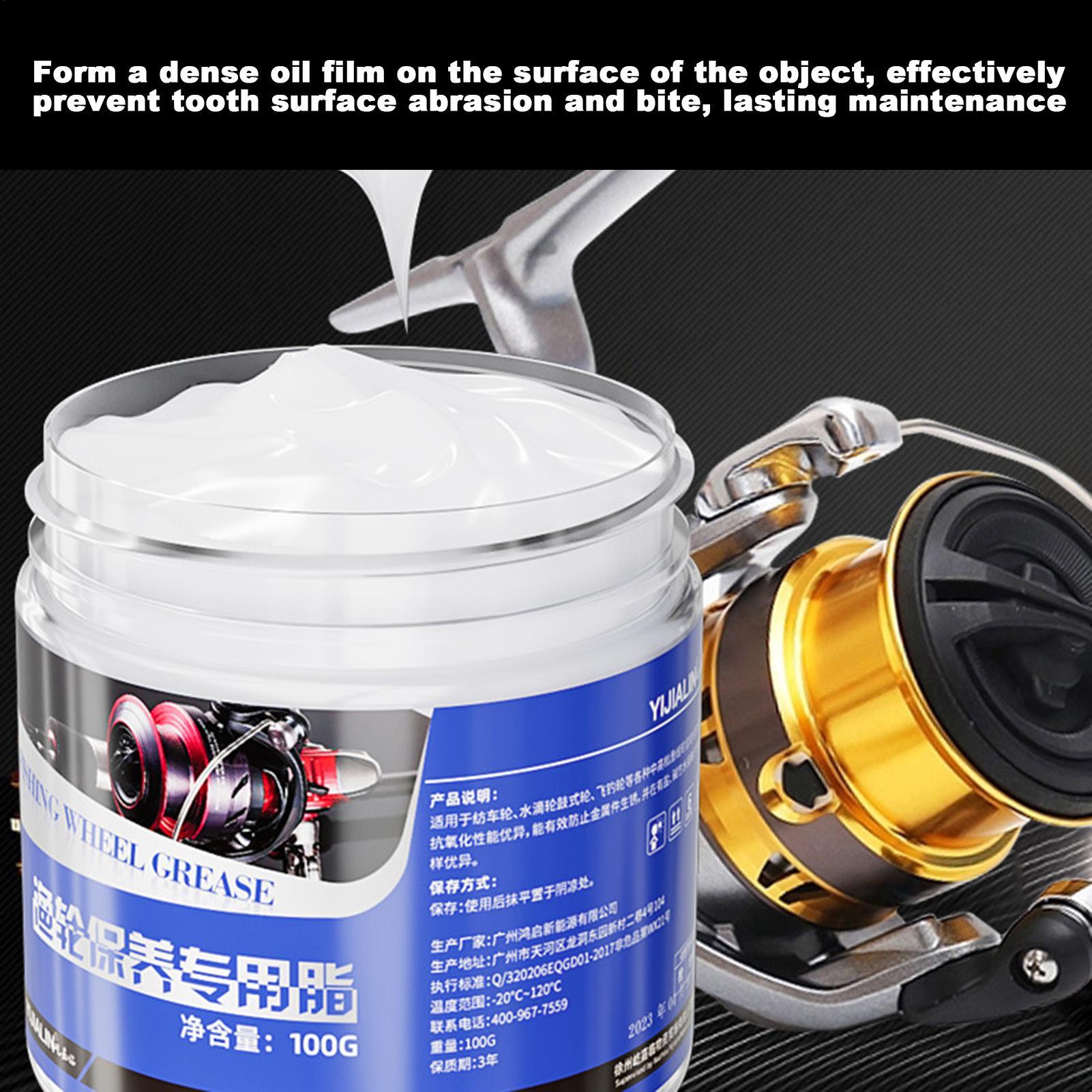 Reel Lubricant - 100g Angelrollen-Wartungsöl und -Fett, Lager-Schmiermittel, Getriebeschutzfett,