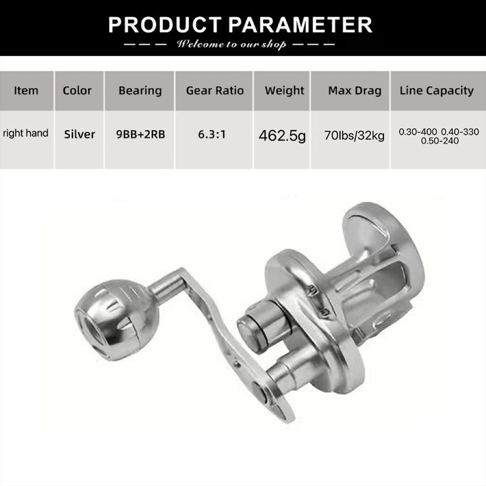 Salzwasser-Trollingrolle mit h – Trolling Reel Bewertung und Preis